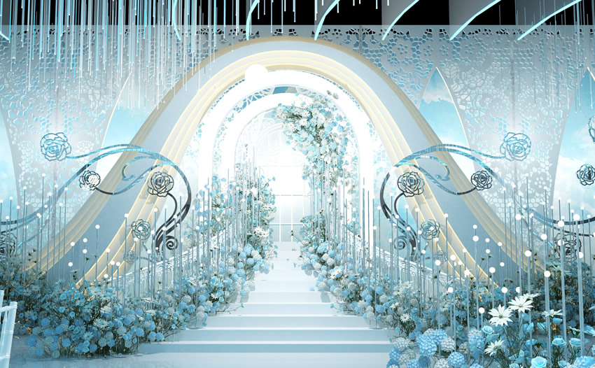 威海釡香烙馍村水晶厅效果展示